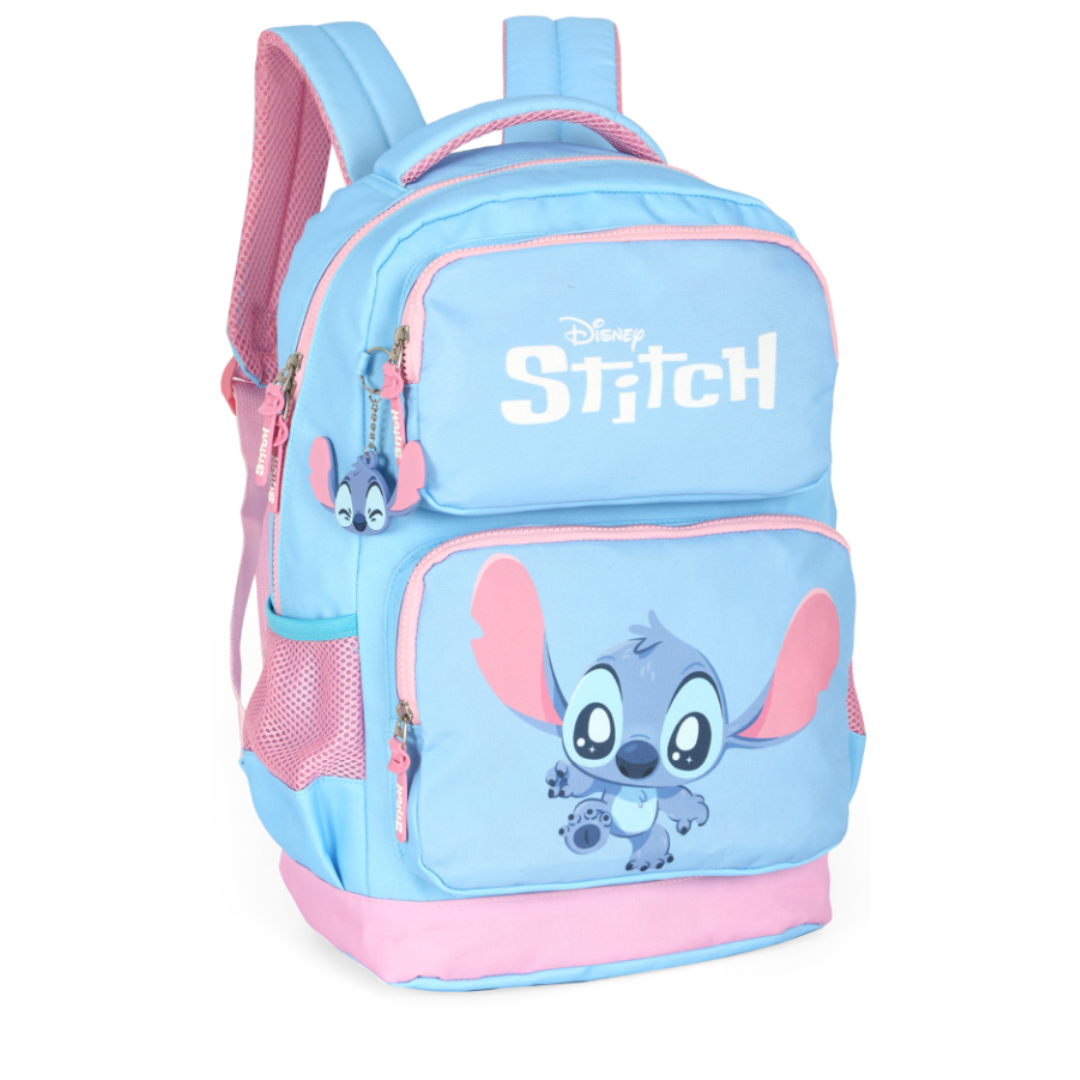 Mochila de Costas Juvenil Azul - Stitch