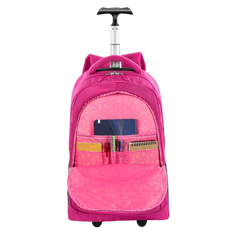 Mochila Carrinho Mega Rodas Evolution Rosa - Sestini
