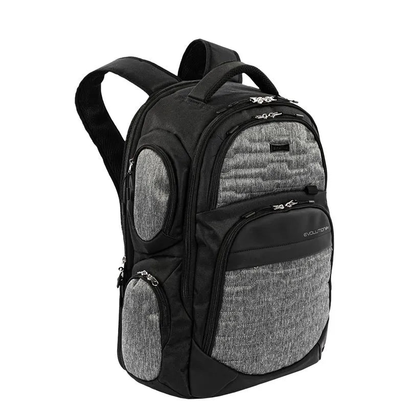 Mochila Grande 2 Compartimentos Evolution Ultra Cinza Carbon - Sestini