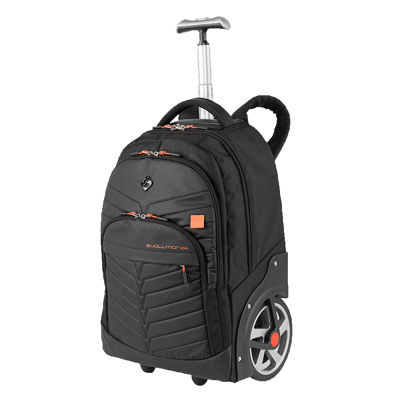 Mochila Carrinho Mega Rodas Sestini Evolution - Black Fire