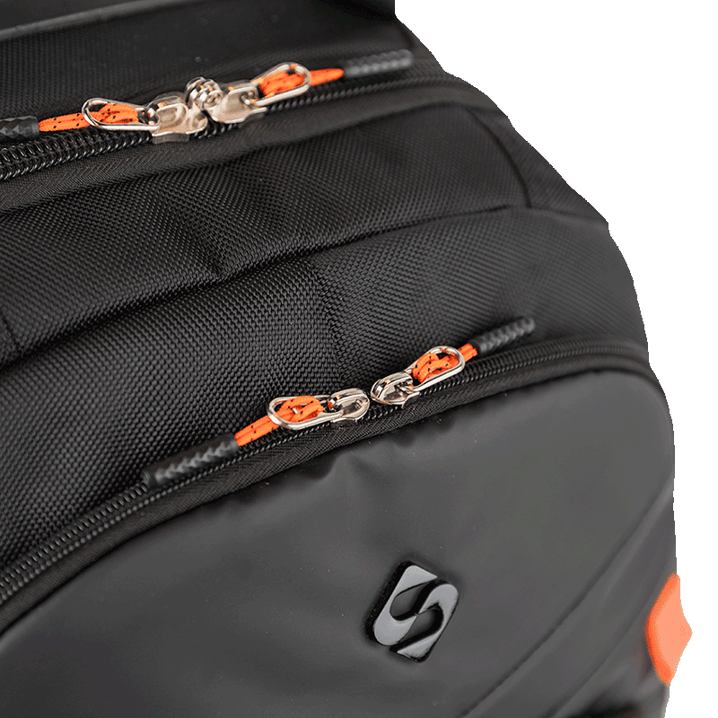 Mochila Carrinho Mega Rodas Sestini Evolution - Black Fire
