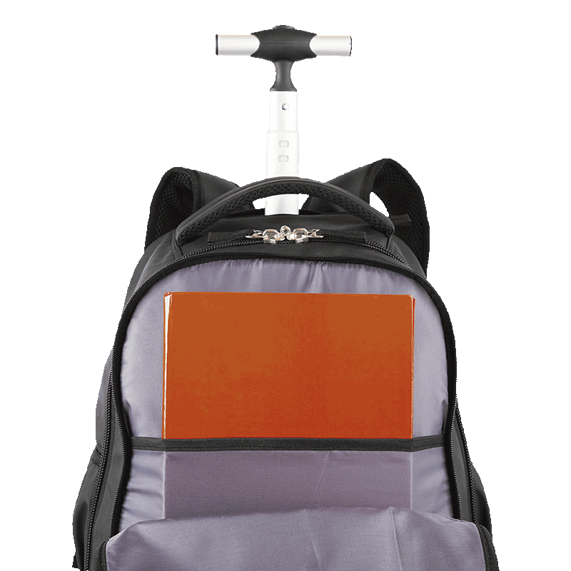 Mochila Carrinho 4 Rodas Duplas Sestini Rolling Hidroblock - Preto