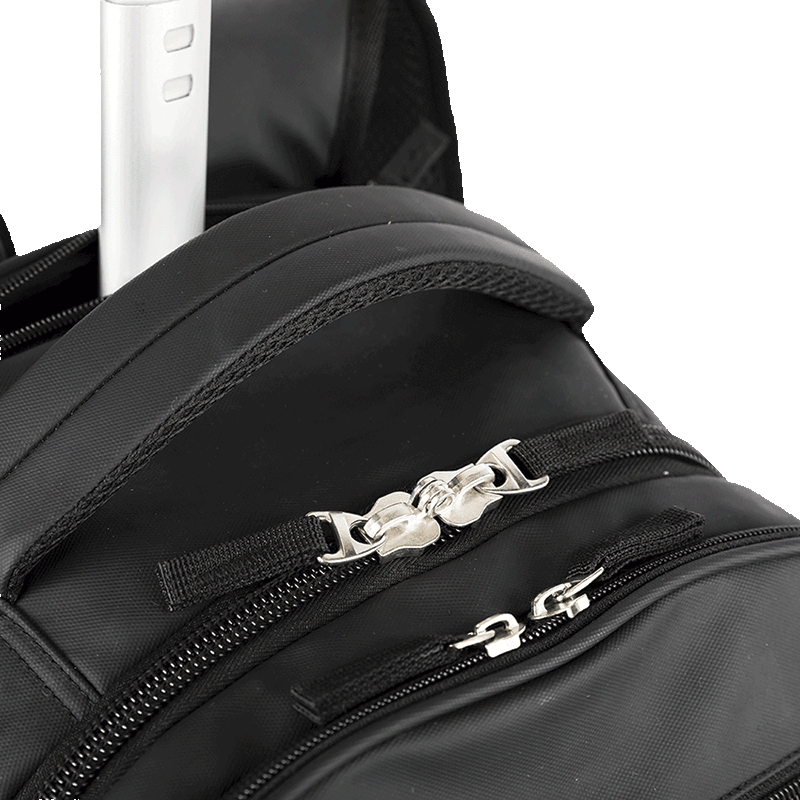Mochila Carrinho 4 Rodas Duplas Sestini Rolling Hidroblock - Preto