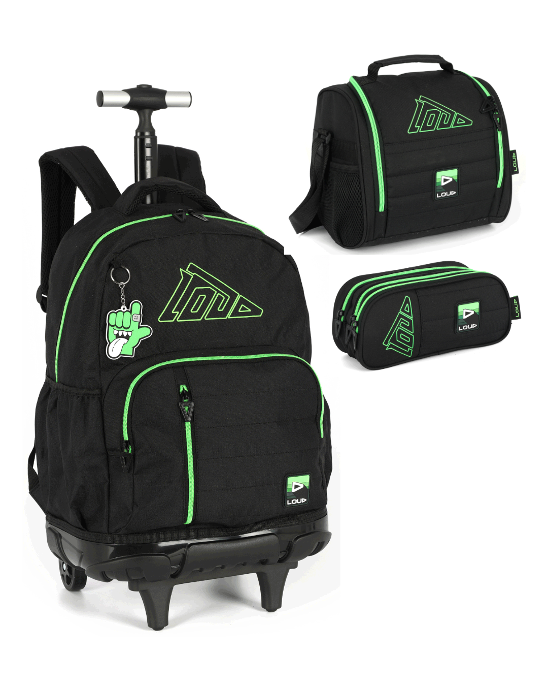 Kit Escolar Loud - Mochila, Lancheira e Estojo