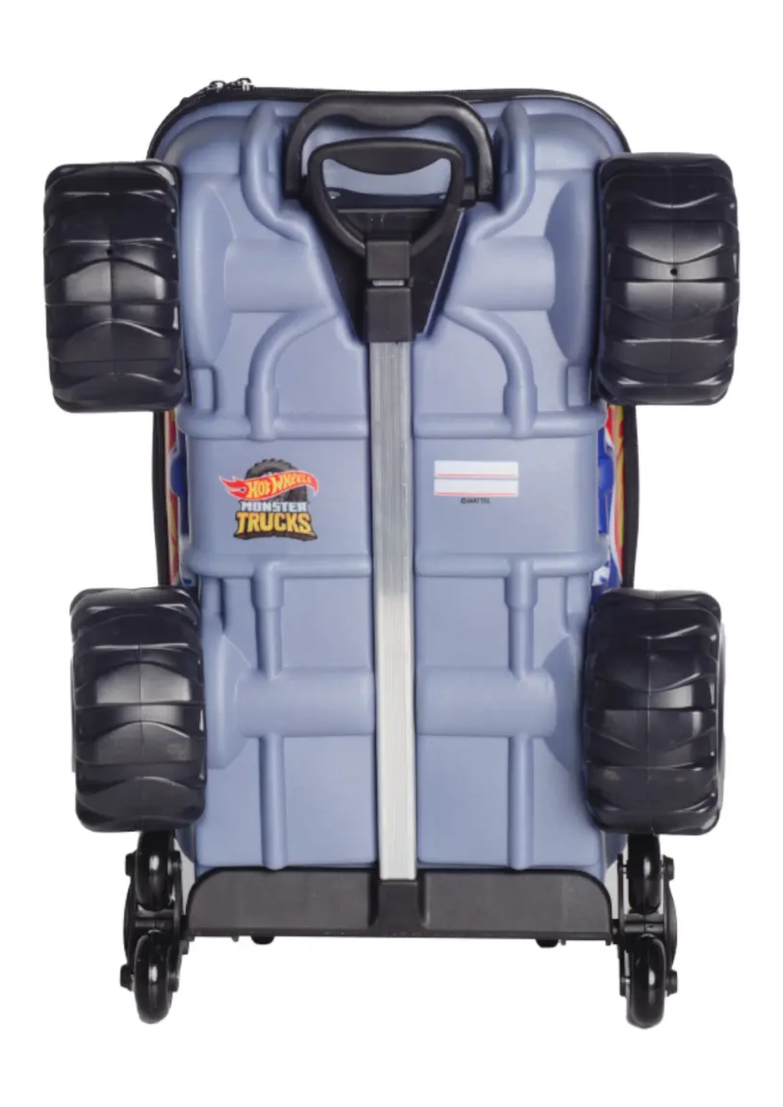 Kit Mochila Hotwheels Race Monster Truck Lancheira Rodinhas 3d Maxtoy