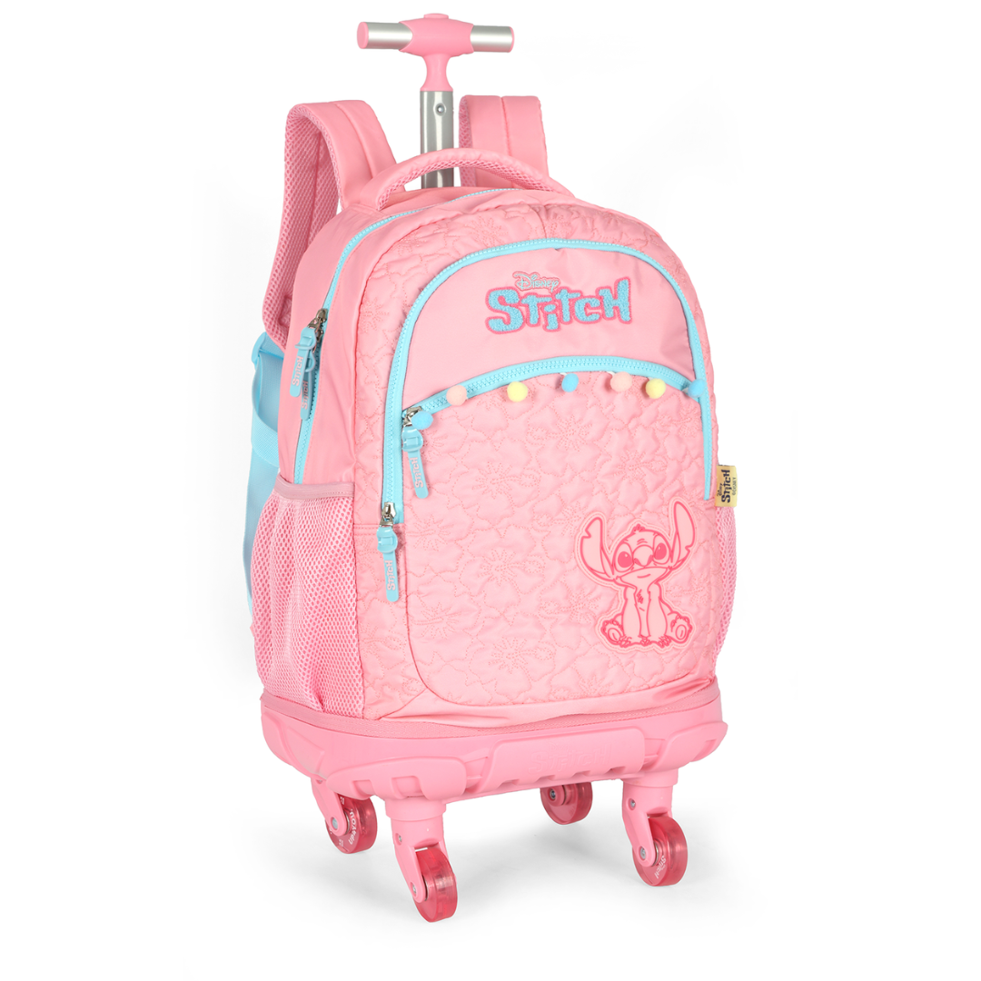 Kit Escolar Juvenil 4 Rodas - Stitch
