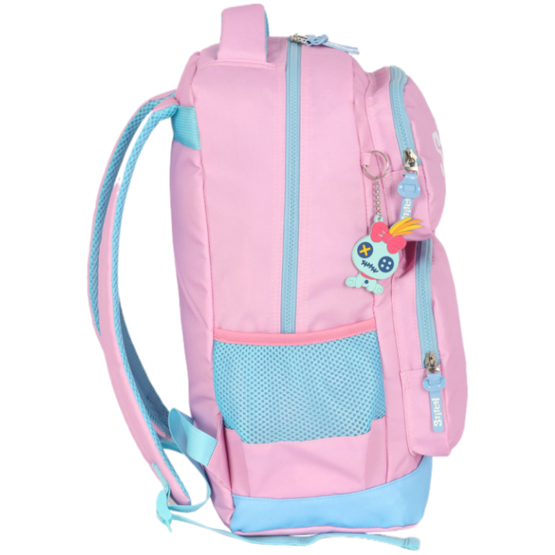 Mochila de Costas Juvenil Rosa - Stitch