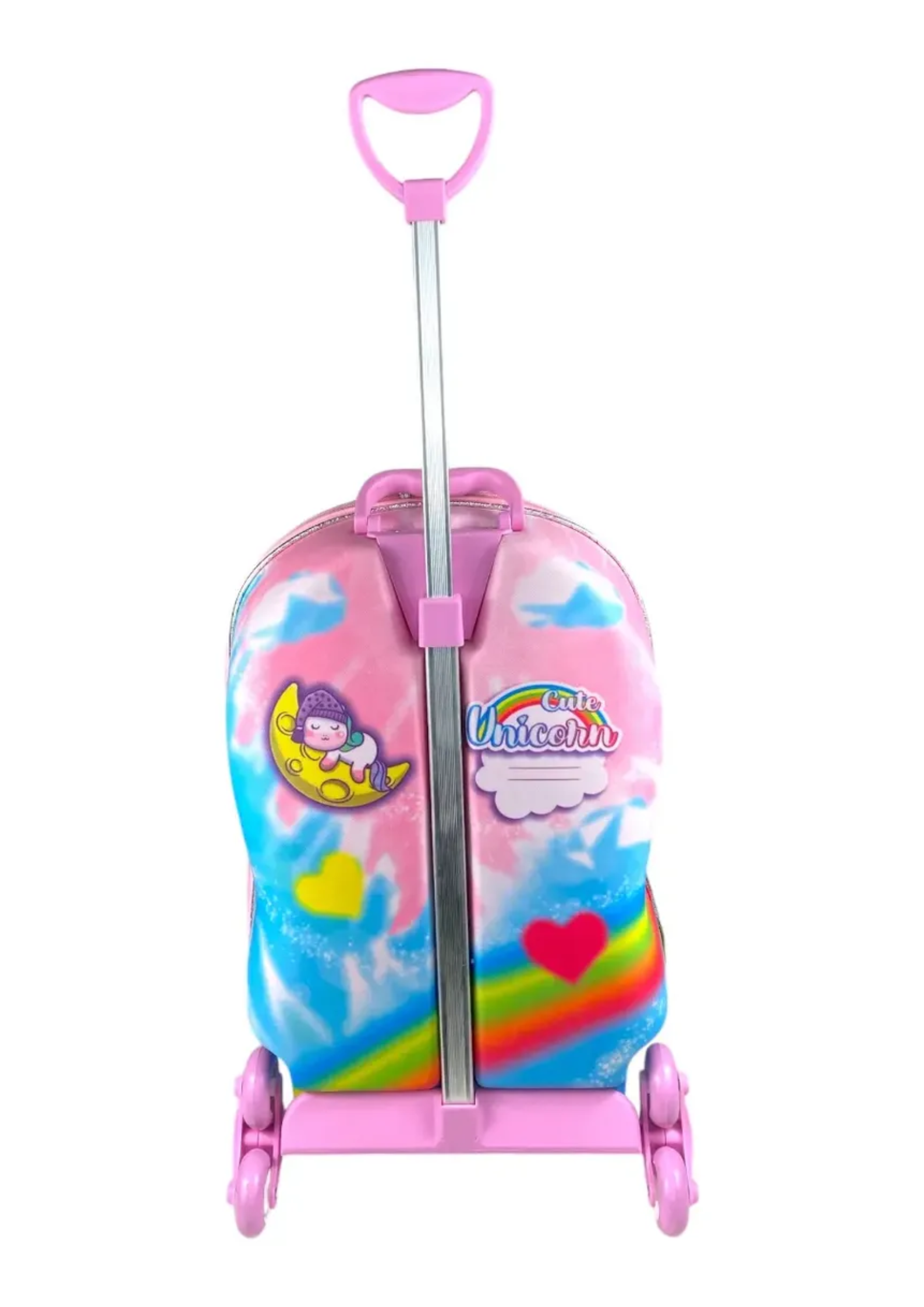 Mochila Escolar Unicórnio Com Lancheira Infantil Kit 3d