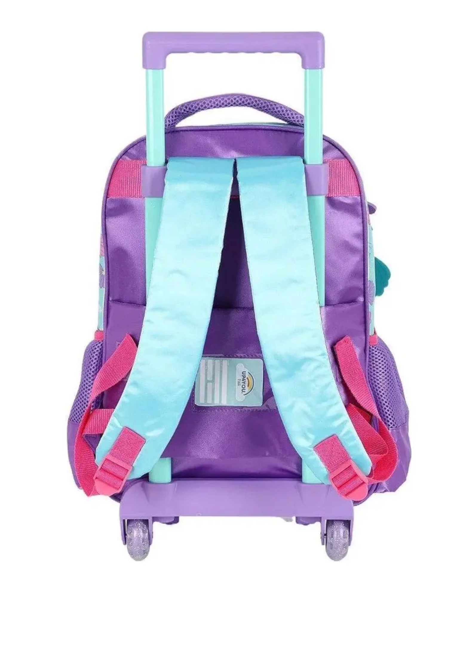 Kit Mochila Escolar Meninas Sweet Concha Sereia Rodinhas