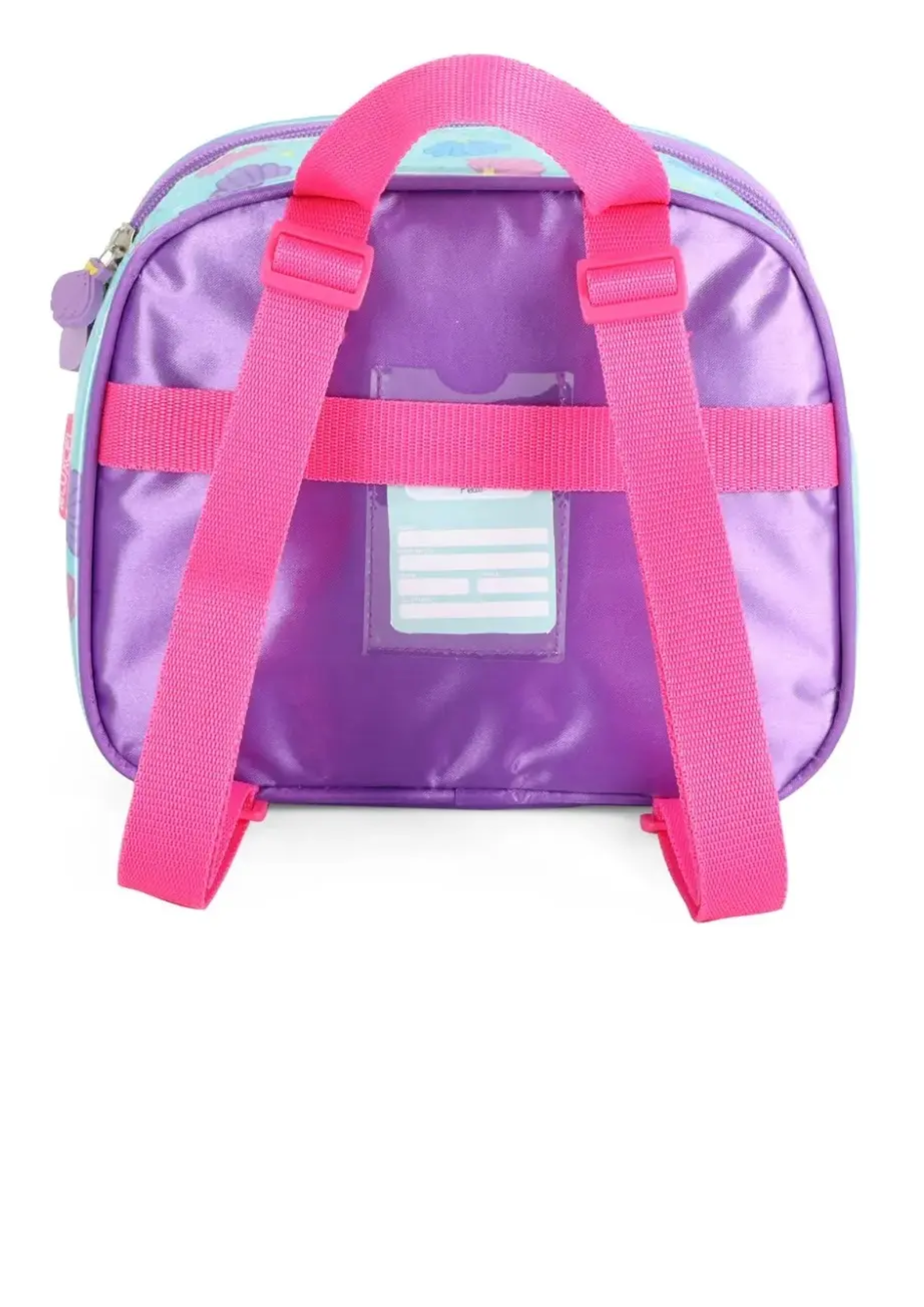 Kit Mochila Escolar Meninas Sweet Concha Sereia Rodinhas