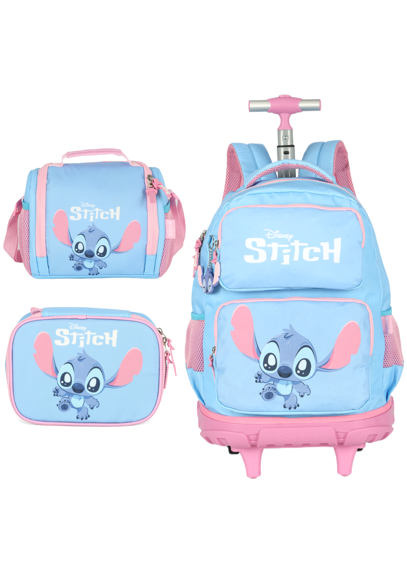Kit Escolar Juvenil Azul - Stitch
