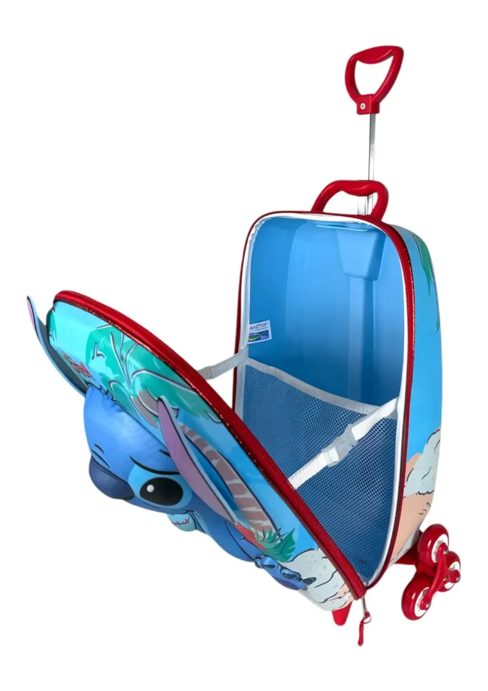 Kit Mochila Infantil Angel Stitch Disney Com Lancheira 3d