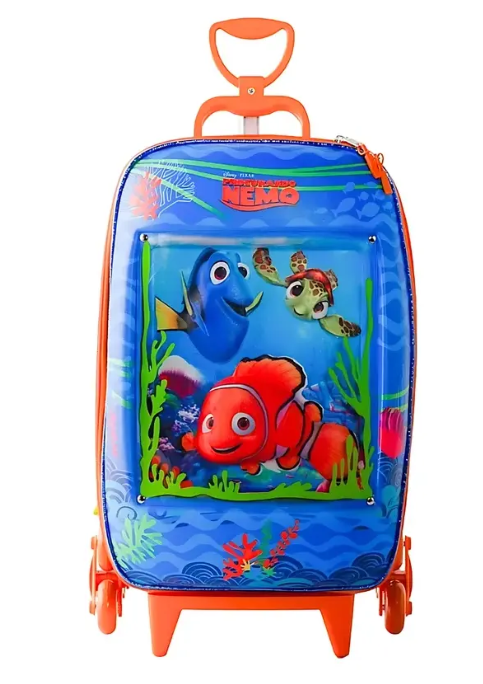 Kit Mochila Lancheira Procurando Nemo Rodinhas 3d Maxtoy
