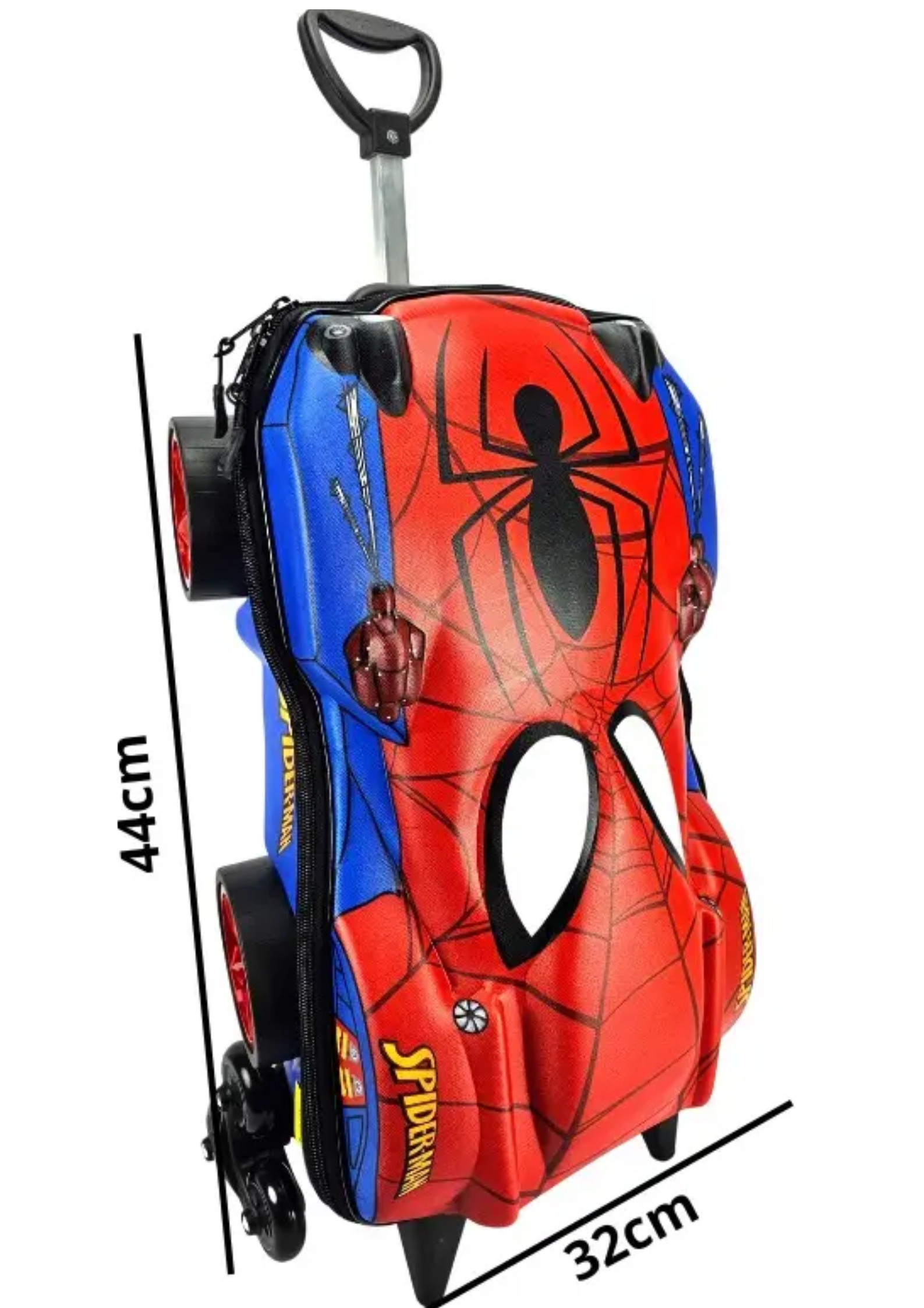 Mochila De Rodinha Homem Aranha 3d Lancheira Maxtoy 3800am23