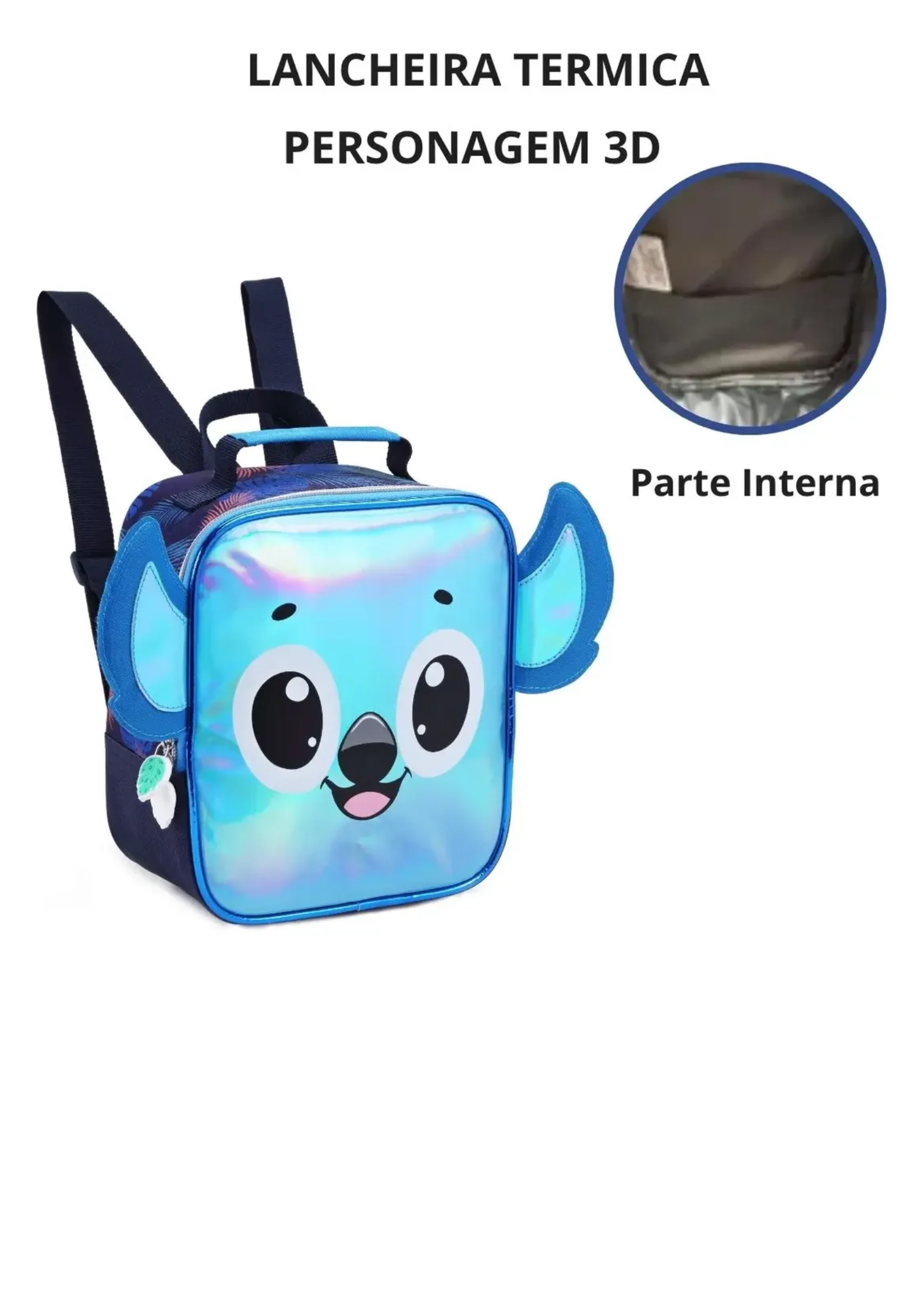Kit Mochila D Rodinha Escolar Infantil Coala 3d Aloha Menino