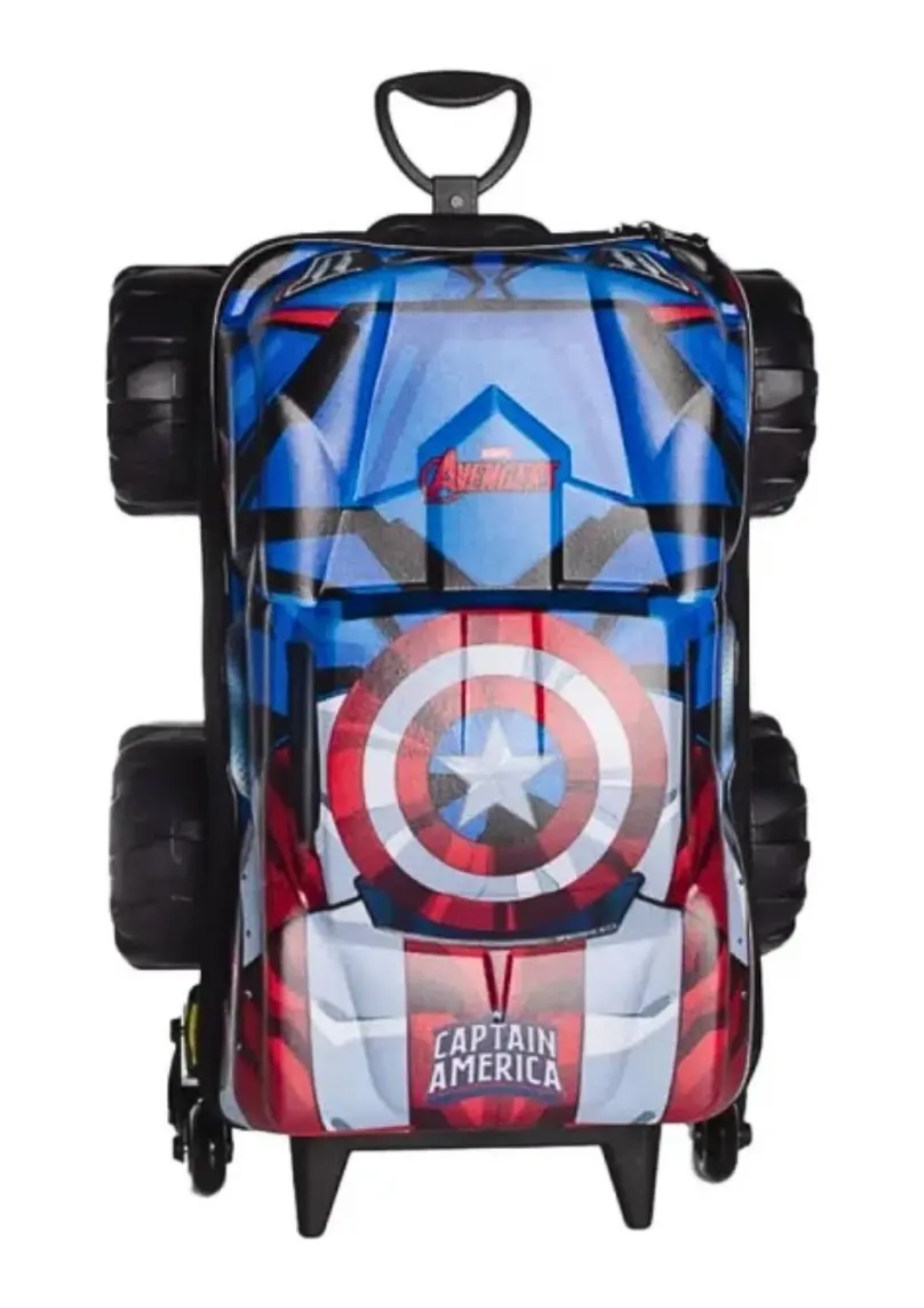 Mochila Infantil 3d Capitão América Monster Trucks Diplomata