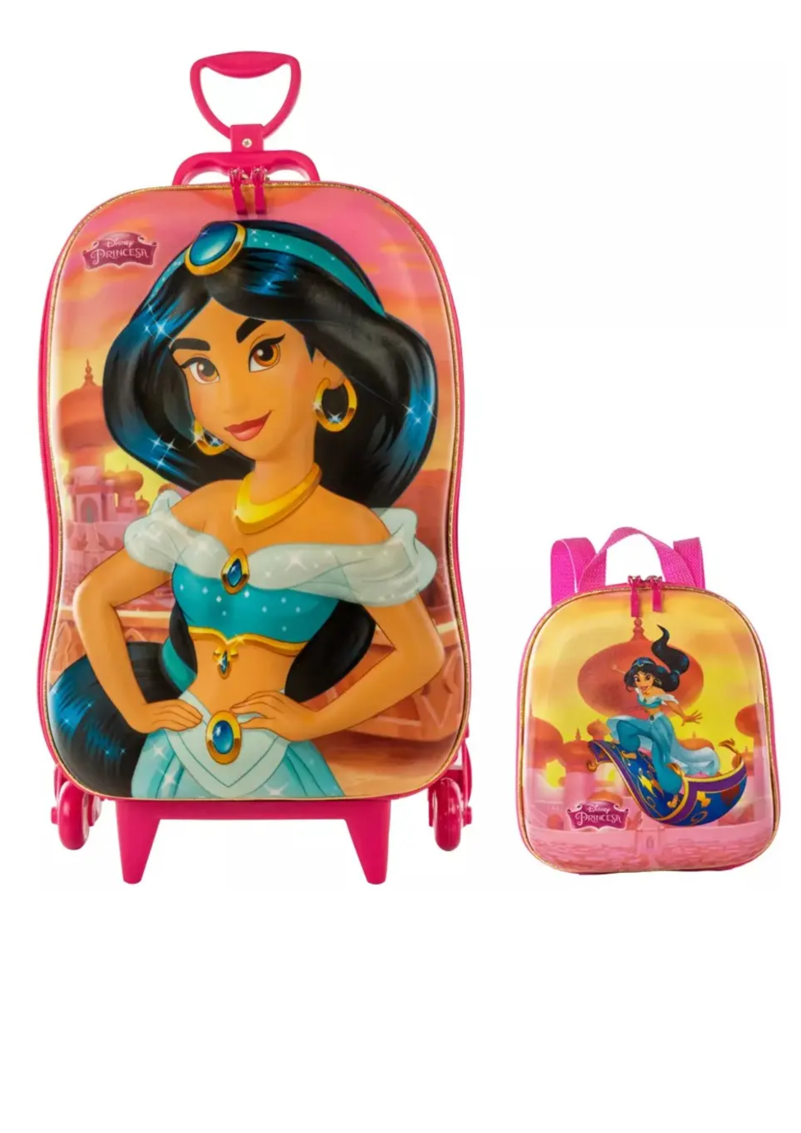 Kit Mochilete + Lancheira Princesa Jasmine - Diplomata