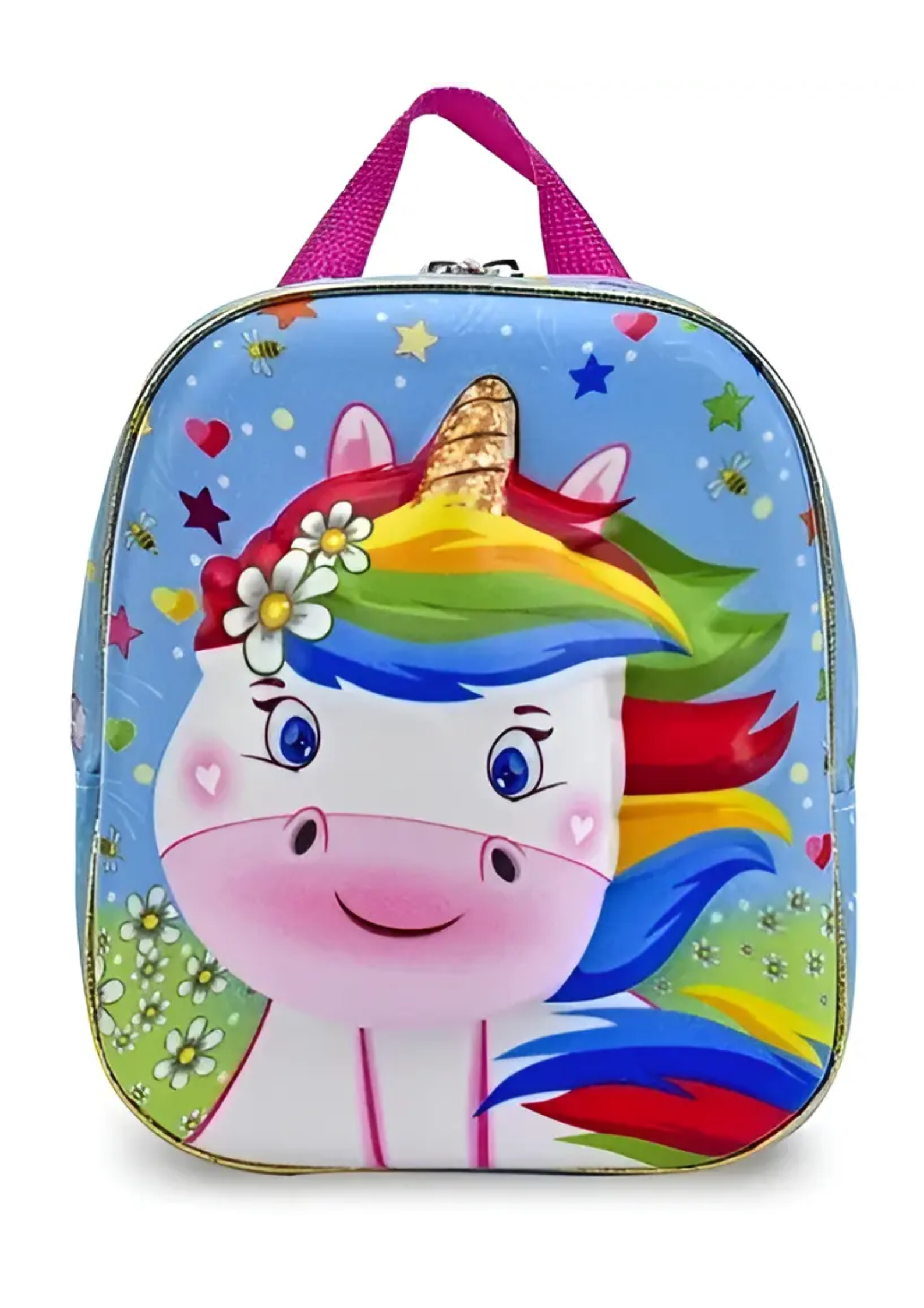 Mochila Lancheira Escolar 3d Infantil Cute Unicórnio