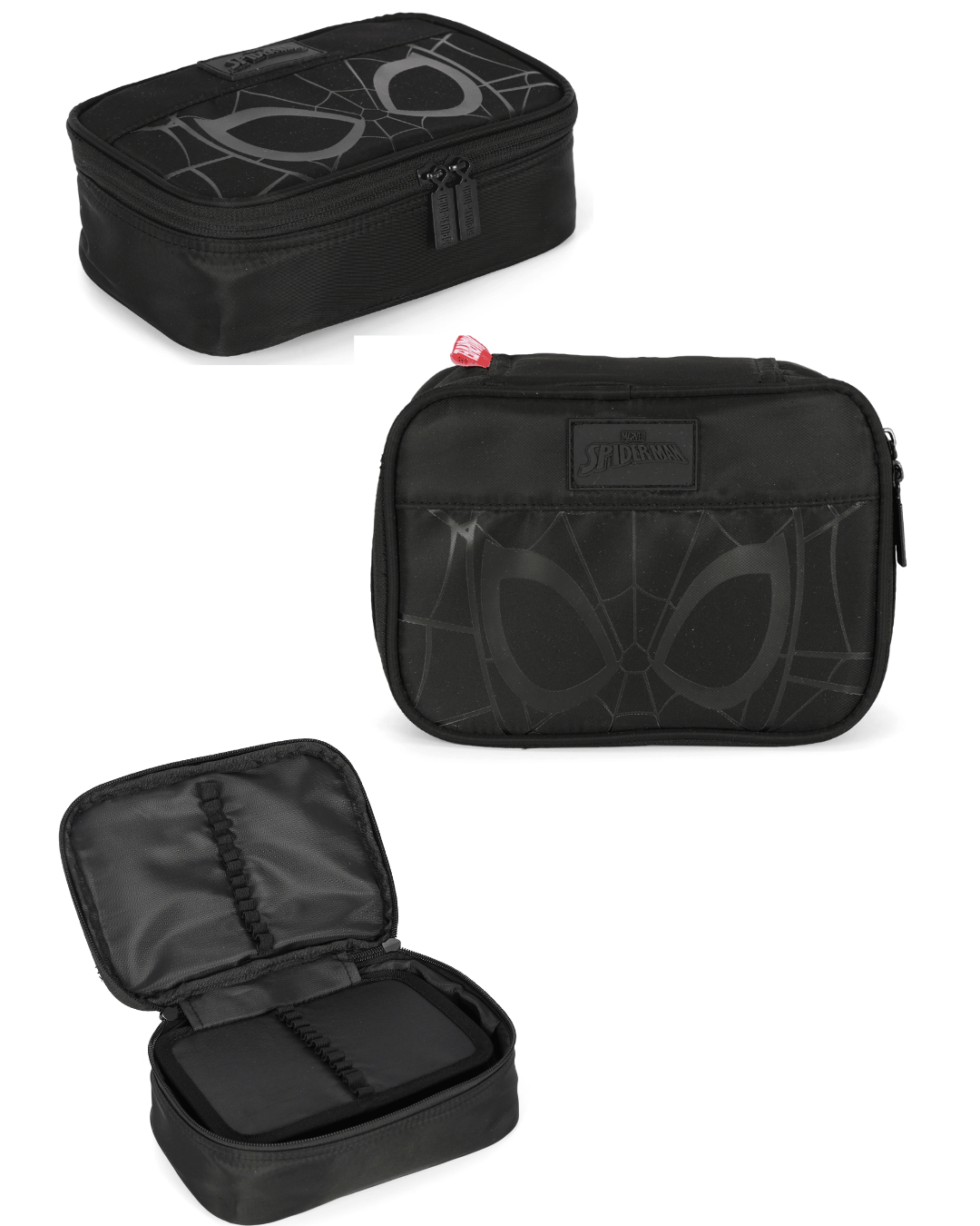 Mochila De Costas + Estojo Juvenil Homem Aranha Rosto