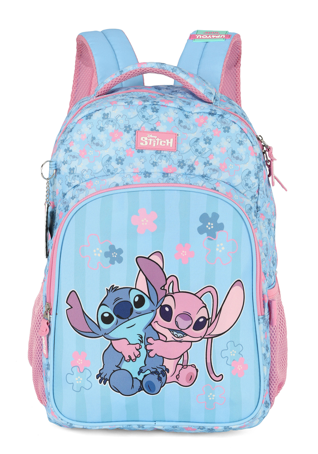 Mochila de Costas Azul Claro - Stitch